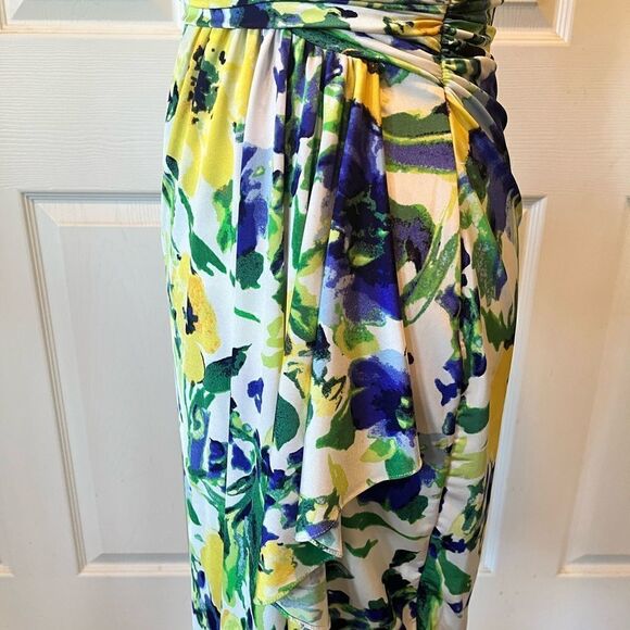 Ralph Lauren Floral Faux Wrap Cascade Dress - Picture 4 of 14